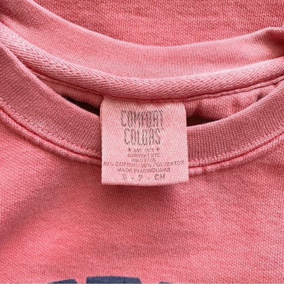 Cute LACROSSE distressed light red sweatshirt by “Comfort Colors” - Picture 2 of 4